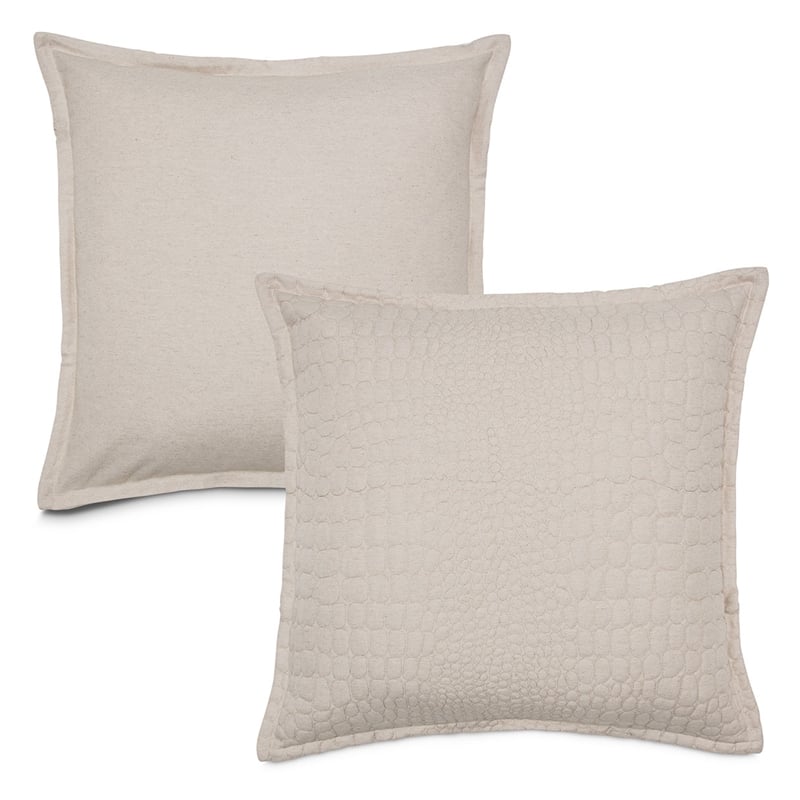 Michael Amini Dash 3-piece Pebble Pattern Fabric King Duvet Set in Natural