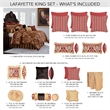 Michael Amini Lafayette 13-piece Fabric King Comforter Set in Red/Gold