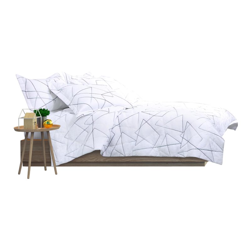 Michael Amini Lennox 6-Piece King Comforter Set in White