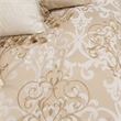 Michael Amini Luxembourg 12-piece Fabric Queen Comforter Set in Cream/Gold