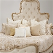 Michael Amini Luxembourg 13-piece Fabric King Comforter Set in Cream/Gold