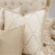 Michael Amini Luxembourg 13-piece Fabric King Comforter Set in Cream/Gold