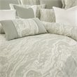 Michael Amini Marvel 9-piece Oversized Fabric Queen Duvet Set in Mist Green