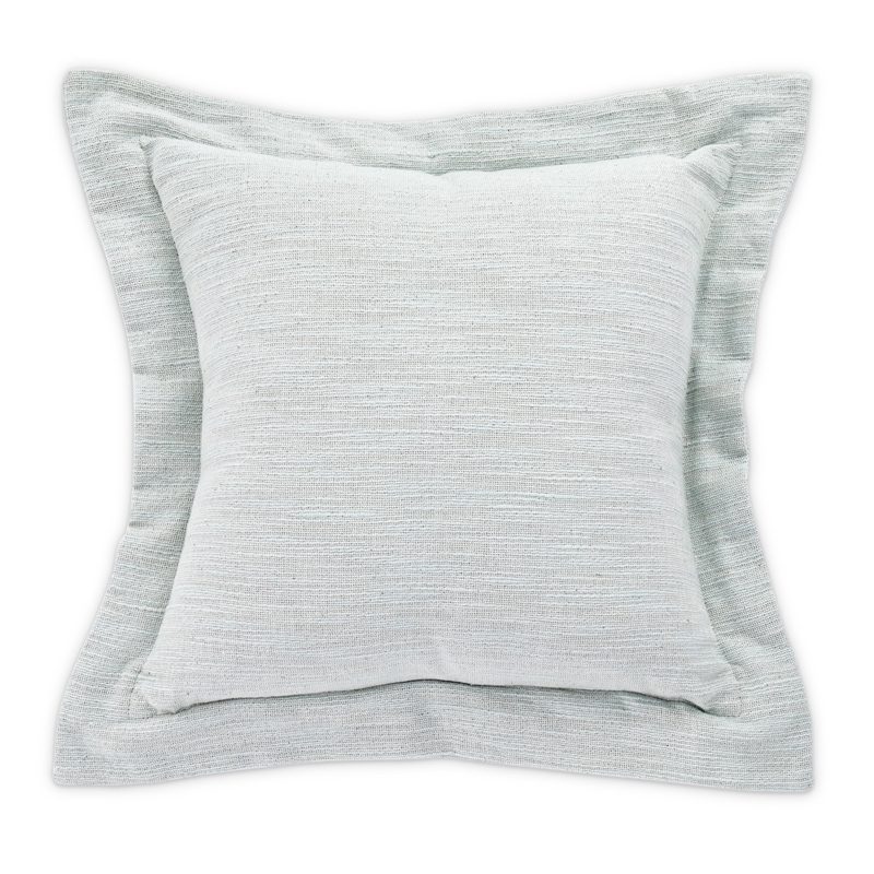 Michael Amini Max 7-piece Stripe Design Cotton Queen Duvet Set in Natural/Blue