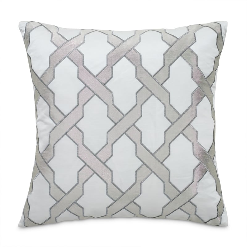 Michael Amini Newport 10-piece Fabric King Comforter Set in Gray/Platinum
