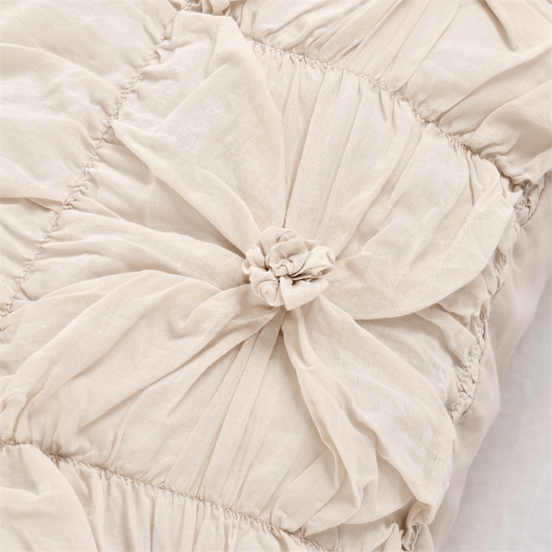 Michael Amini Savanna 5-piece Flower Cotton Queen Comforter Set in Stone