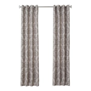 Michael Amini Rosewood 50&quot x 96&quot Grommet Window Curtain Panel in Silver