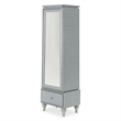 Michael Amini Melrose Plaza Wood & Glass Swivel Lingerie Chest in Dove Gray