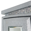 Michael Amini Melrose Plaza Wood & Glass Swivel Lingerie Chest in Dove Gray