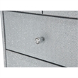Michael Amini Melrose Plaza Wood & Glass Swivel Lingerie Chest in Dove Gray