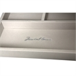 Michael Amini Melrose Plaza Wood & Glass Swivel Lingerie Chest in Dove Gray