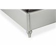 Michael Amini Melrose Plaza Cal. King Velvet Panel Bed in Dove Gray