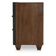 Michael Amini Brooklyn Walk Wood Nightstand - Burnt Umber Brown
