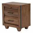 Michael Amini Brooklyn Walk Wood Nightstand - Burnt Umber Brown