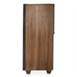 Michael Amini Brooklyn Walk Wood & Metal Dresser - Burnt Umber Brown