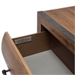 Michael Amini Brooklyn Walk Wood & Metal Dresser - Burnt Umber Brown