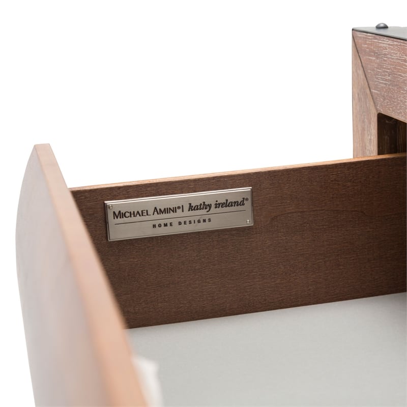 Michael Amini Brooklyn Walk 6-Drawer Wood Chest - Burnt Umber Brown