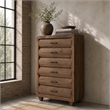 Michael Amini Brooklyn Walk 6-Drawer Wood Chest - Burnt Umber Brown