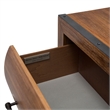 Michael Amini Brooklyn Walk Wood Dresser with Mirror - Burnt Umber Brown