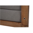 Michael Amini Brooklyn Walk Queen Panel Bed - Gray/Burnt Umber