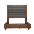 Michael Amini Brooklyn Walk Eastern King Tufted Panel Bed - Gray