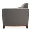 Michael Amini Brooklyn Walk Wood & Fabric Accent Chair in Gunmetal Gray