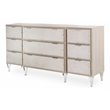 Michael Amini Camden Court Contemporary Wood Dresser in Ivory Pearl & Taupe