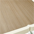 Michael Amini Camden Court Wood & Glass End Table in Ivory Pearl & Taupe