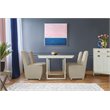 Michael Amini Menlo Station Parsons Dining Chair - Gray (Set of 2)