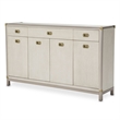 Michael Amini Menlo Station Sideboard with Mirror - Ivory
