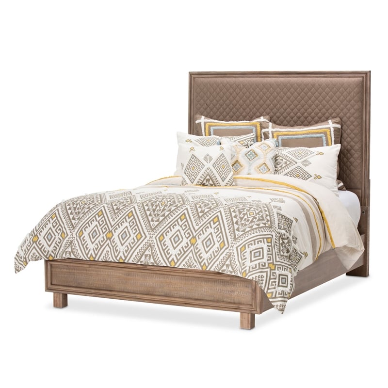 Hudson Ferry Eastern King Panel Bed - Autumn Brown