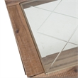 Michael Amini Hudson Ferry Acacia Wood End Table - Driftwood Brown