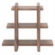 Michael Amini Hudson Ferry Acacia Wood Side Table - Driftwood Brown