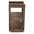 Michael Amini Hudson Ferry Acacia Wood Side Table - Driftwood Brown