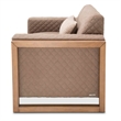 Michael Amini Hudson Ferry Accent Chair - Autumn Brown