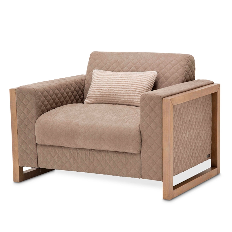 Michael Amini Hudson Ferry Accent Chair - Autumn Brown