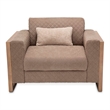 Michael Amini Hudson Ferry Accent Chair - Autumn Brown