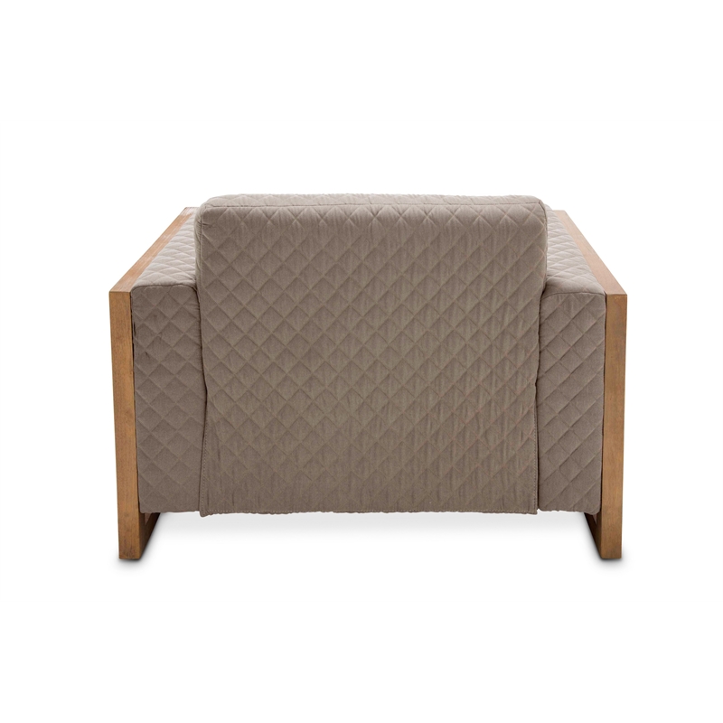 Michael Amini Hudson Ferry Accent Chair - Slate Gray