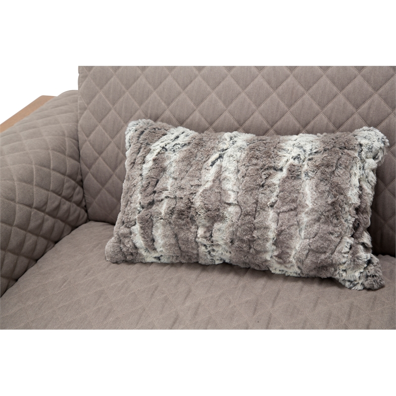 Michael Amini Hudson Ferry Accent Chair - Slate Gray