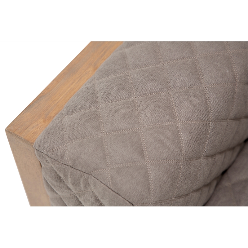 Michael Amini Hudson Ferry Accent Chair - Slate Gray