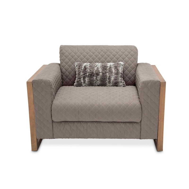 Michael Amini Hudson Ferry Accent Chair - Slate Gray