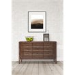 Michael Amini Carrollton Spruce Solids Wood Sideboard in Rustic Ranch Brown