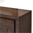 Michael Amini Carrollton Spruce Solids Wood Sideboard in Rustic Ranch Brown