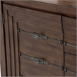 Michael Amini Carrollton Spruce Solids Wood Sideboard in Rustic Ranch Brown