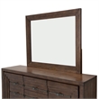 Michael Amini Carrollton Wood & Glass Sideboard w/ Mirror in Rustic Ranch Brown