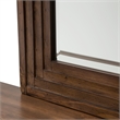 Michael Amini Carrollton Wood & Glass Sideboard w/ Mirror in Rustic Ranch Brown