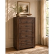 Michael Amini Carrollton 6-Drawer Chest in Rustic Ranch Brown