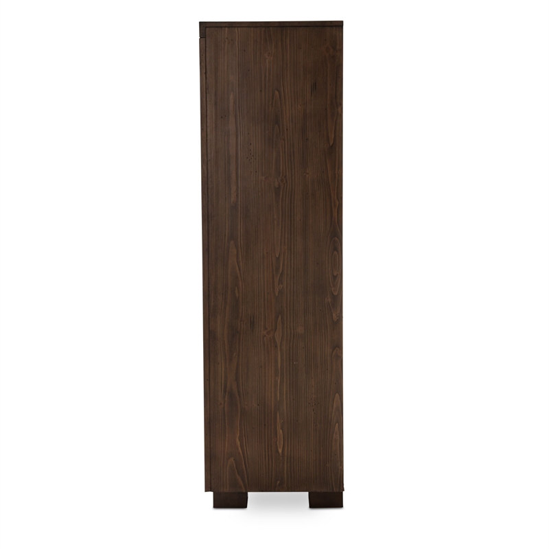 Michael Amini Carrollton 6-Drawer Chest in Rustic Ranch Brown