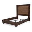 Michael Amini Carrollton Queen Panel Bed in Rustic Ranch Brown