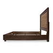 Michael Amini Carrollton Queen Panel Bed in Rustic Ranch Brown